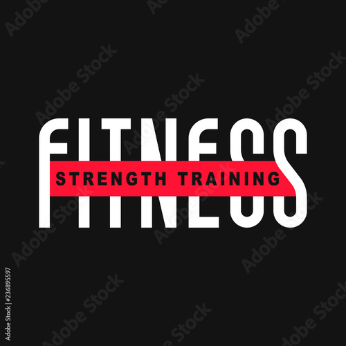 Fitness strength training logo vector