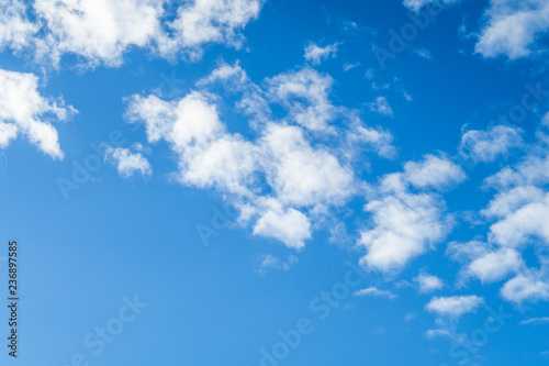 blue sky with white light clouds