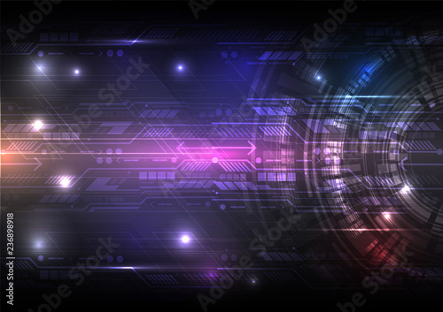 Digital technology abstract background concept, vector illustration