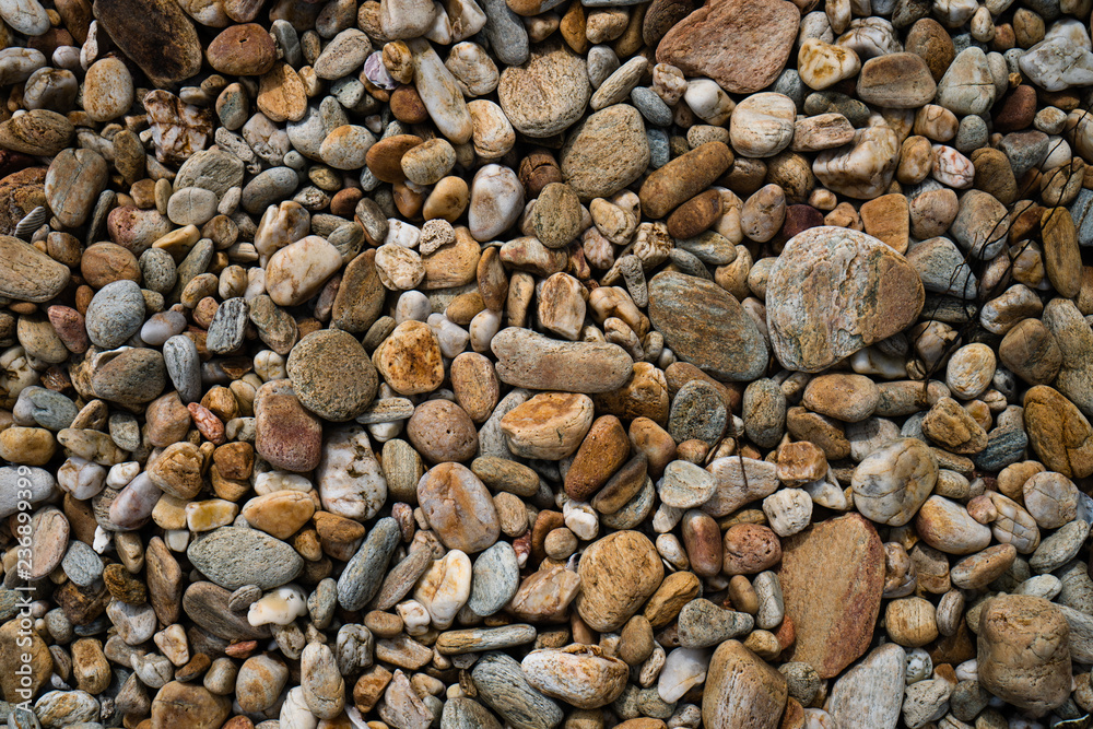 Many small stone brown color tone background. Many small stone brown color tone background.