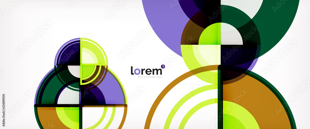 Obraz premium Modern geometric abstract background