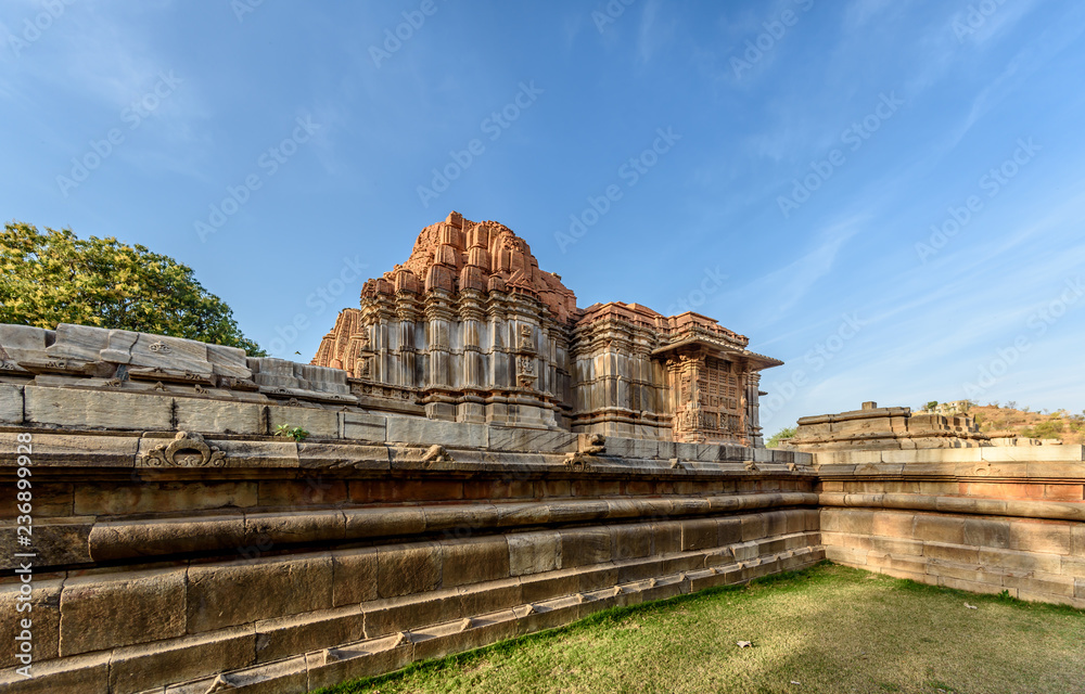 Fototapeta premium Sahastra Bahu Temples at Nagda Rajasthan India Near Udaipur