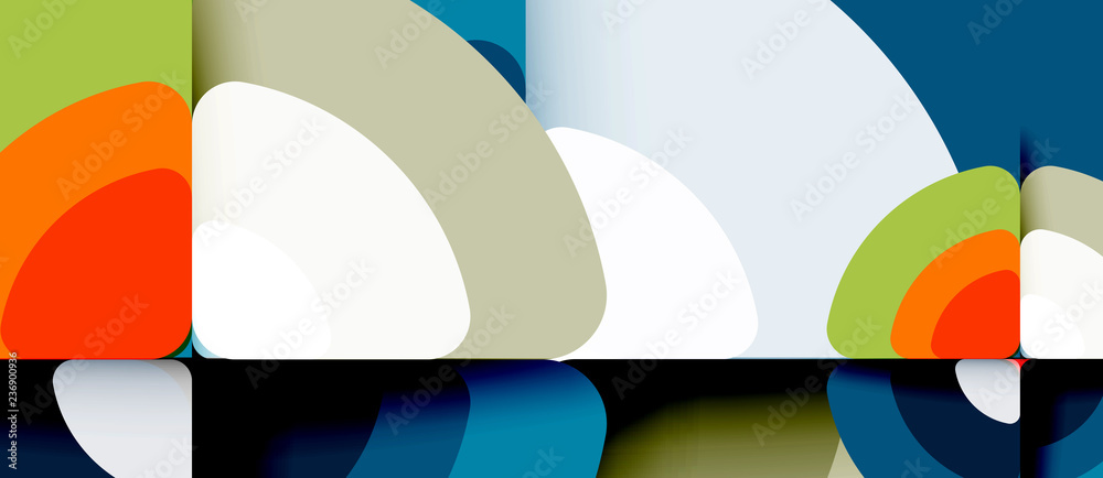 Circles and triangles geometric abstract background. Trendy abstract layout template for business or technology presentation or web brochure cover, wallpaper Circles and triangles geometric abstract background. Trendy abstract layout template for business or technology presentation or web brochure cover, wallpaper