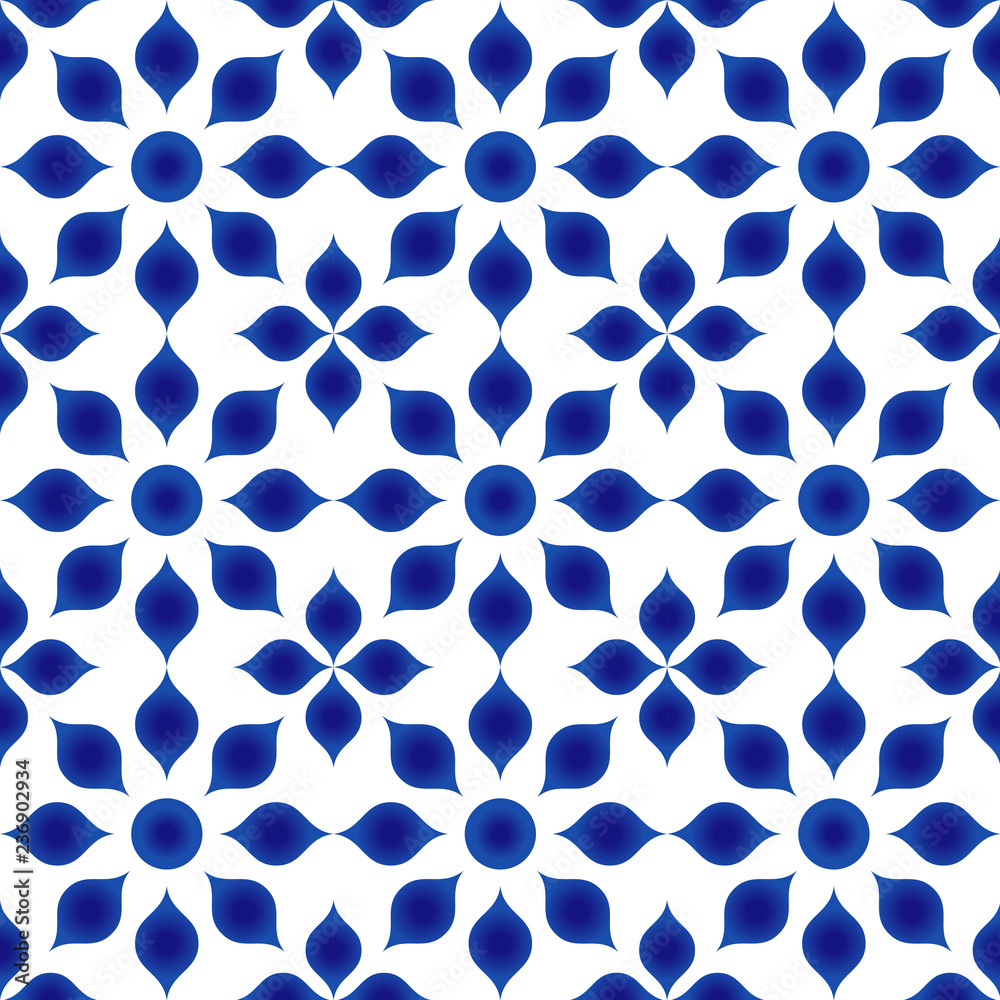 Fototapeta premium flower blue pattern