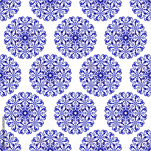 porcelain Chinese blue pattern