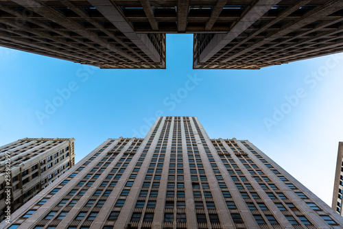 Skyscrapers with blue sky