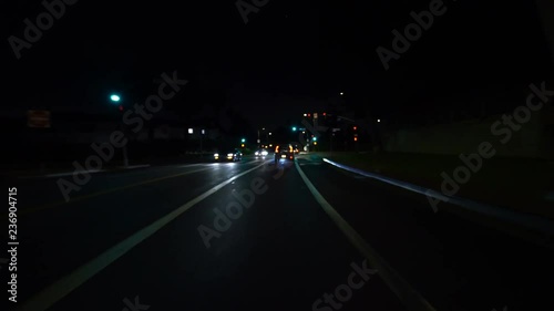 Driving Plate Shallow Focus Los Angeles Rossmore Ave N Bound photo