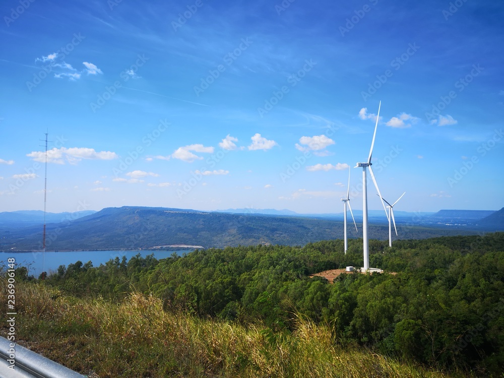 wind turbine at Korat Thailand energy
