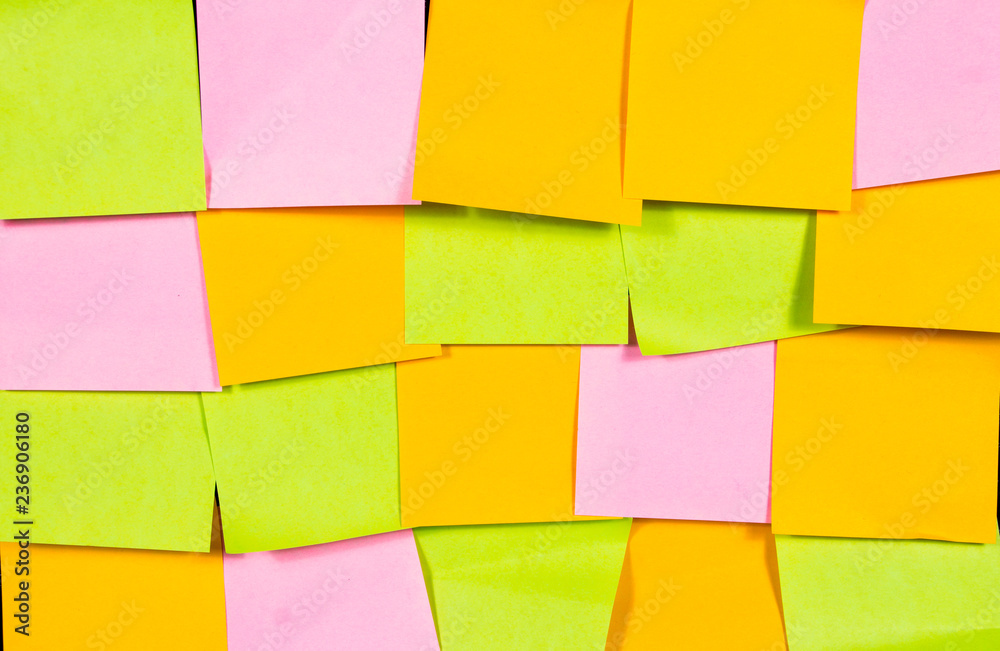 Colorful of note paper for your background