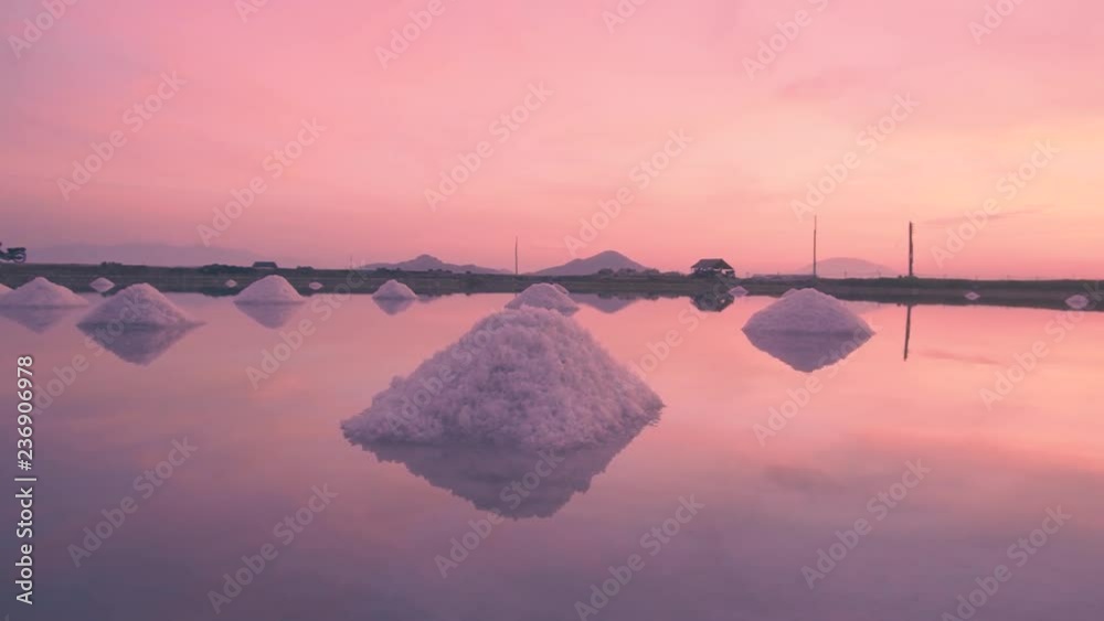 custom made wallpaper toronto digitalHon Khoi salt fields surrounded by mountains ready for salt harvest at sunrise, Vietnam