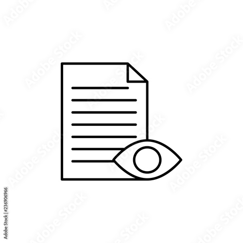 edition, proof reading icon. Element of editorial design icon. Thin line icon for website design and development, app development. Premium icon