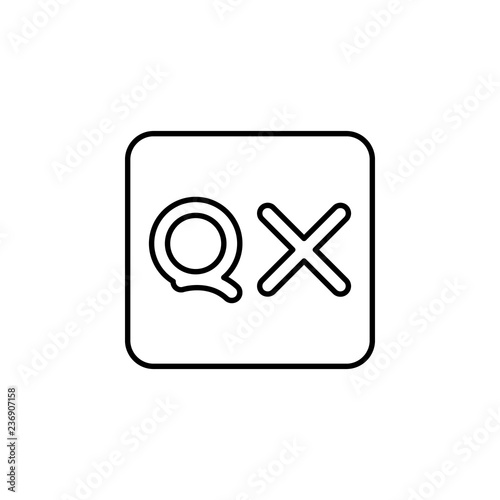 edition, quark icon. Element of editorial design icon. Thin line icon for website design and development, app development. Premium icon