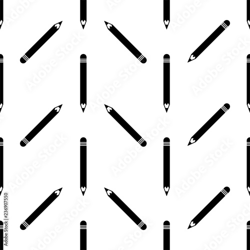 Pencil Icon, Pencil Seamless Pattern