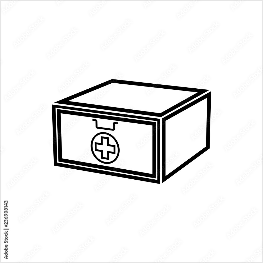 First Aid Box Icon, Medical Box, Medicine Box, Doctor Bag First Aid Box Icon, Medical Box, Medicine Box, Doctor Bag