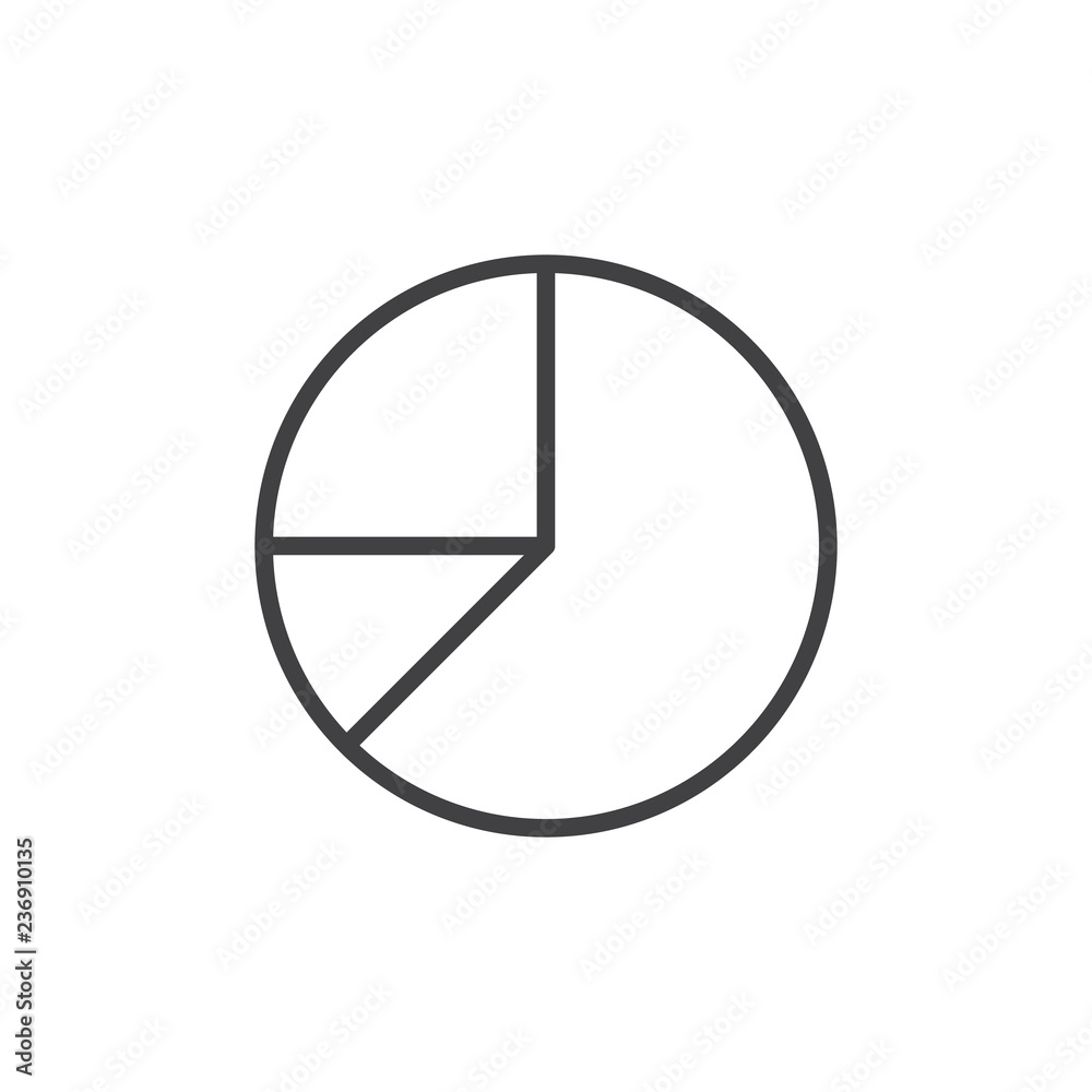 Pie chart outline icon. linear style sign for mobile concept and web design. Diagram statistics simple line vector icon. Symbol, logo illustration. Pixel perfect vector graphics Pie chart outline icon. linear style sign for mobile concept and web design. Diagram statistics simple line vector icon. Symbol, logo illustration. Pixel perfect vector graphics