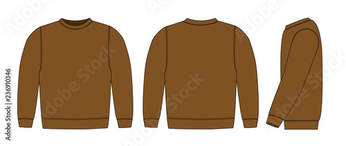 Illustration of sweat shirt ( brown)