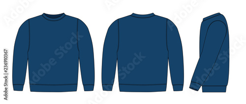 Illustration of sweat shirt ( blue) 