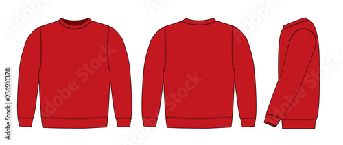 Illustration of sweat shirt ( red) 