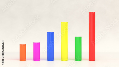 Free Download Glass bar diagram on white background - GFXLoad