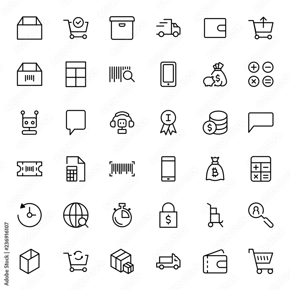 E-shopping flat icon E-shopping flat icon