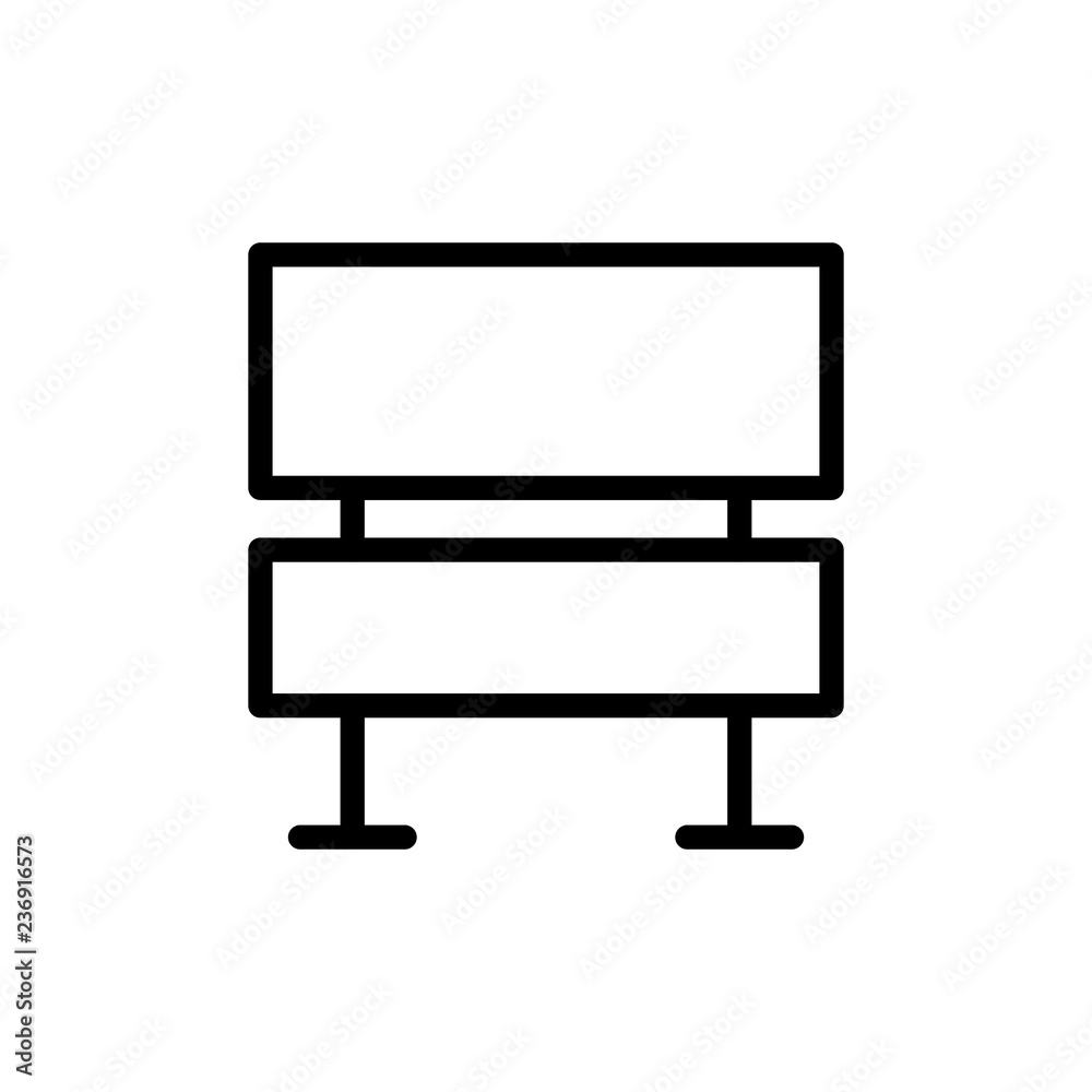 Road sign flat icon Road sign flat icon