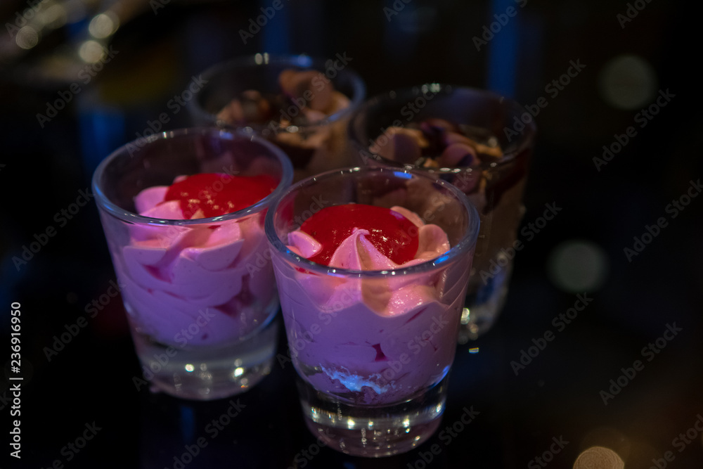 Cups of desserts Cups of desserts