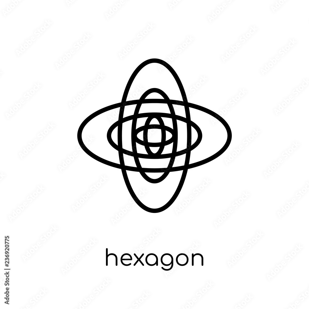 Hexagon icon from Geometry collection. Hexagon icon from Geometry collection.