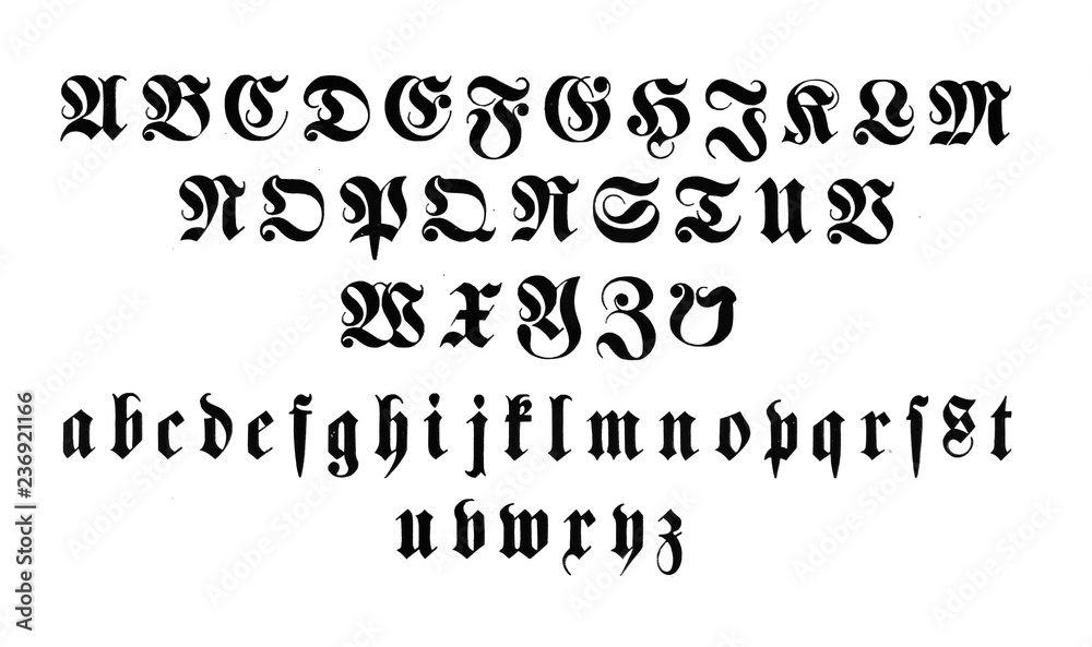 Fototapeta premium Retro font