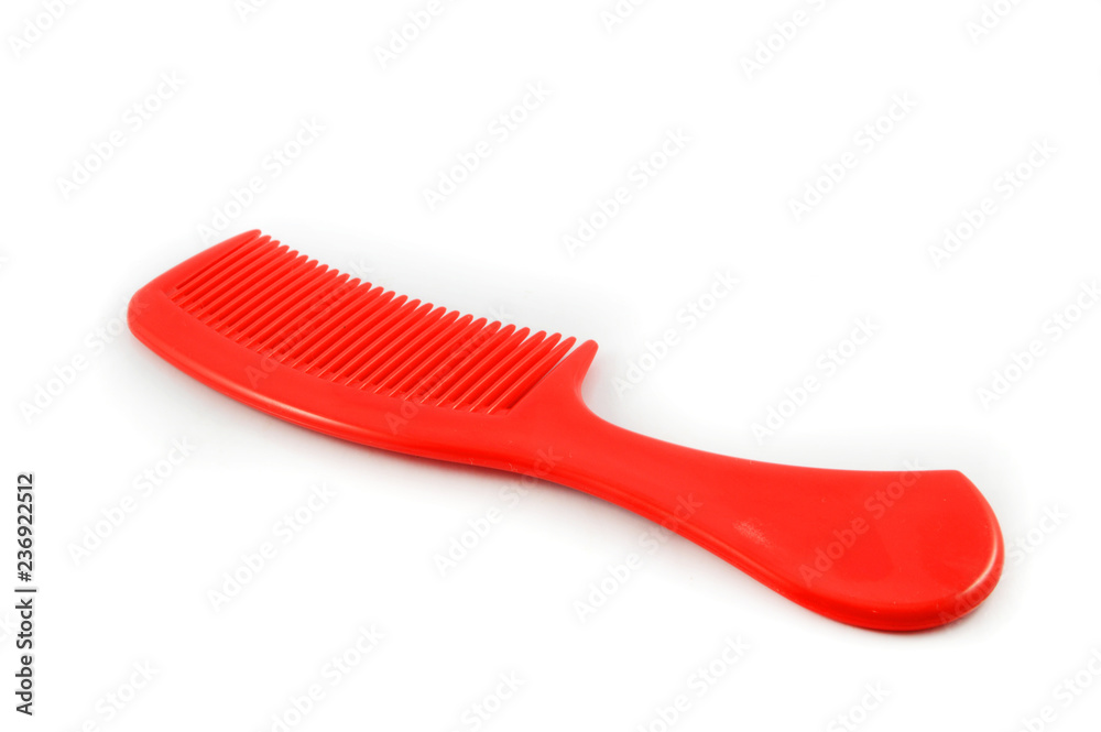 red comb isolated on white background red comb isolated on white background