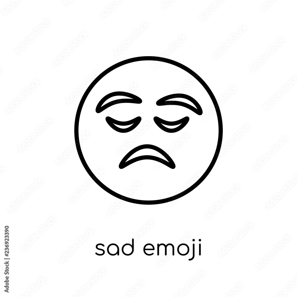 Sad emoji icon from Emoji collection. Sad emoji icon from Emoji collection.