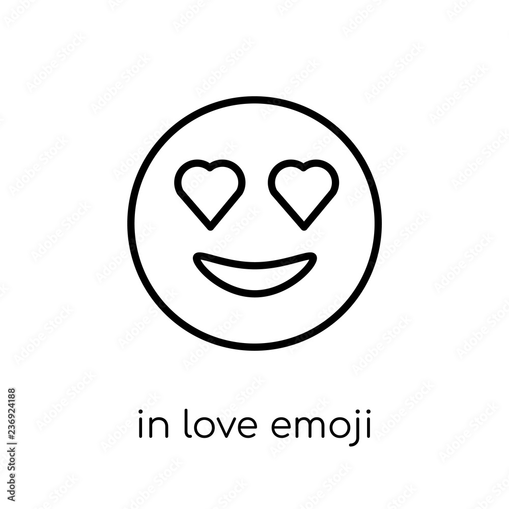 In love emoji icon from Emoji collection. In love emoji icon from Emoji collection.