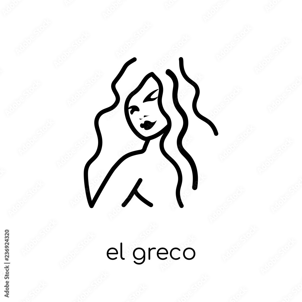 El greco icon from Museum collection. El greco icon from Museum collection.