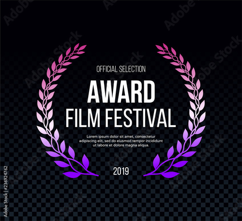 Elegant award logotype, Luxurious emblem on transparent background. Vector illustration