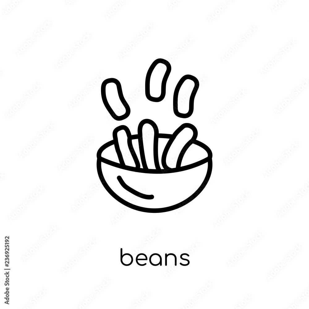 Beans icon from Fruit and vegetables collection. Beans icon from Fruit and vegetables collection.