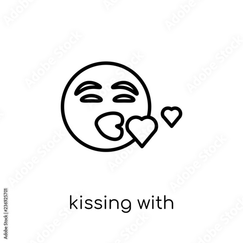 Kissing With Closed Eyes emoji icon from Emoji collection.