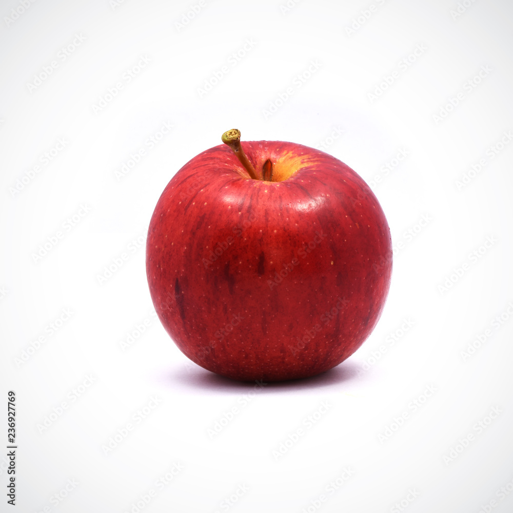Red apple on a white background Red apple on a white background