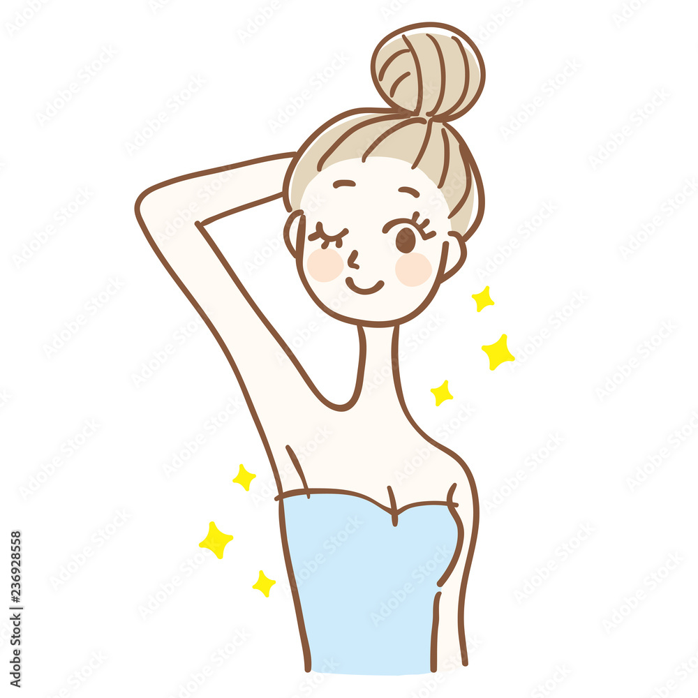 脇が綺麗な女性 上半身 脇が綺麗な女性 上半身