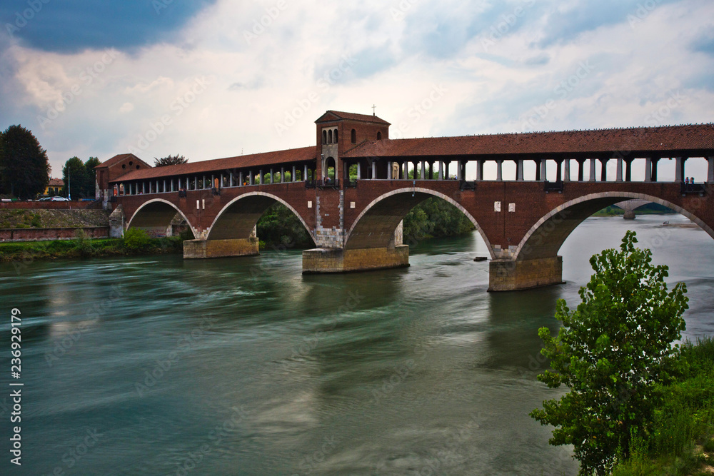 Fototapeta premium Ponte Coperto - Pavia