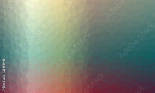 Abstract Low-Poly Triangular Modern Geometric Background. Colorful Polygonal Mosaic Pattern Template. Repeating Routine With Triangles. Origami Style With Gradient. Futuristic Design Backdrop