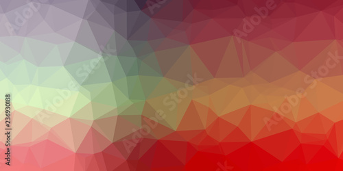 Abstract Low-Poly Triangular Modern Geometric Background. Colorful Polygonal Mosaic Pattern Template. Repeating Routine With Triangles. Origami Style With Gradient. Futuristic Design Backdrop