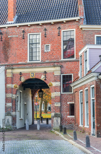 City gate Gardepoort in the historic center of Groningen, Netherlands