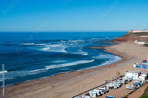 Waves for surfing in Sidi Ifni, Morocco. photo