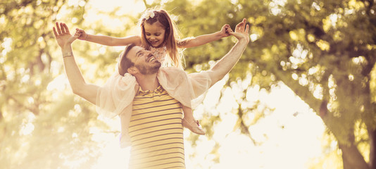 Daddy and daughter time.