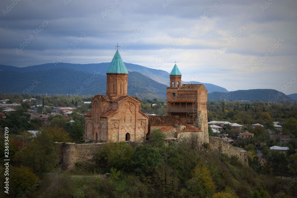 Gremi. 16th-century architectural monument. Religious Christianity orthodox monastery complex in Kakheti region Georgia.