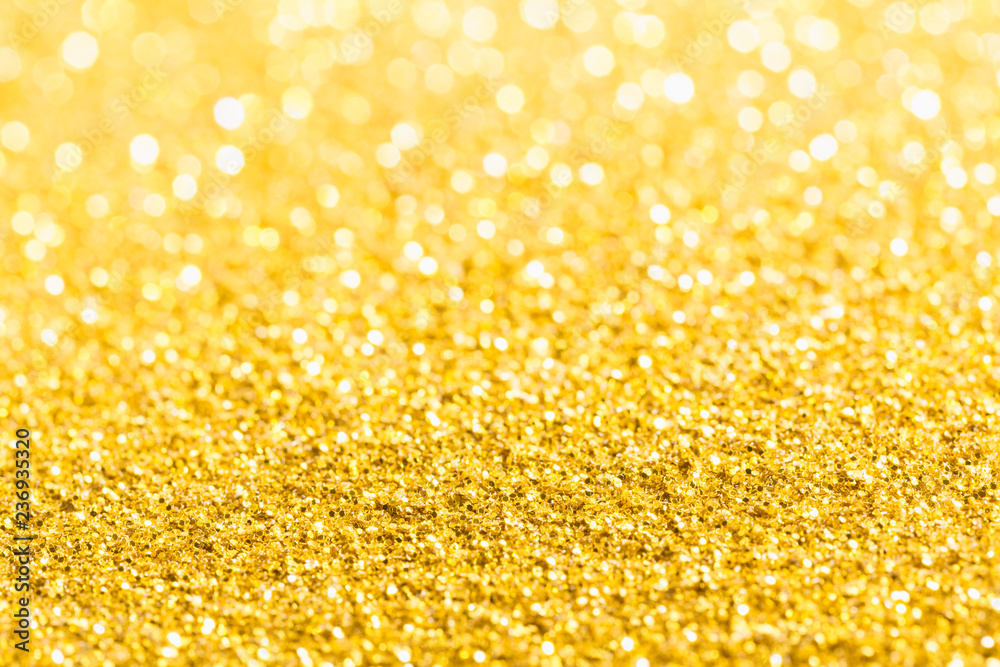 Gold glitter close-up background with shallow depth of field Gold glitter close-up background with shallow depth of field