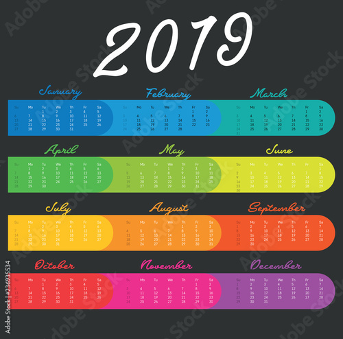 calendar 2019