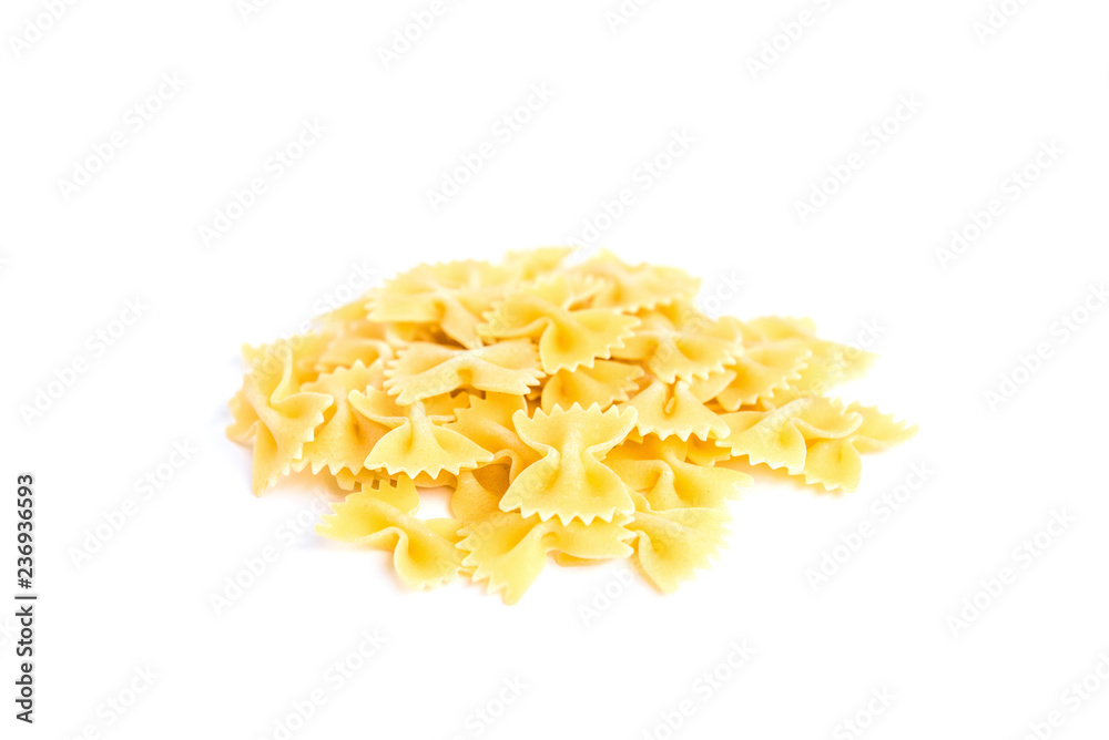 Obraz premium Pasta isolated on white background.