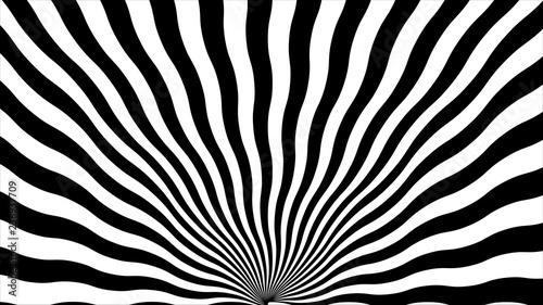 Abstract background from curved black and white lines
