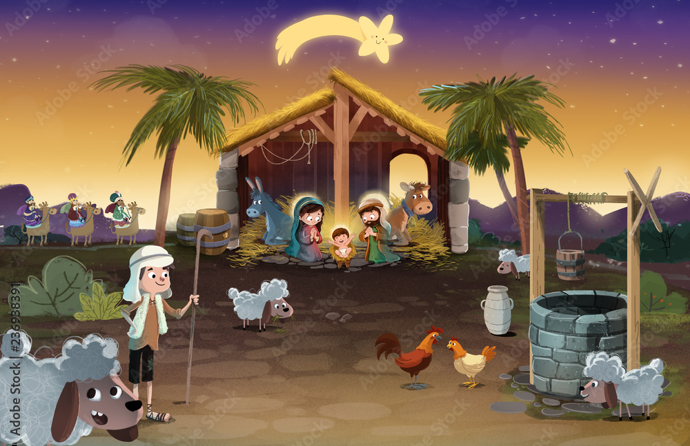 Portal De Belen Ilustracion Stock Illustration Adobe Stock 1000 F 236938391 MeUWn4jE7K8mU43UjTuTrSvNwtND5omi