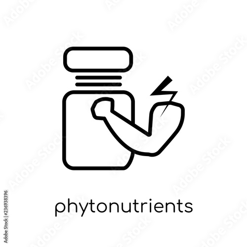 Phytonutrients icon. Trendy modern flat linear vector Phytonutrients icon on white background from thin line Gym and fitness collection